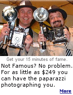 The perfect gift for someone who has everything except fame. The ''paparazzi'' never go out of character, have press passes, and dress accordingly.